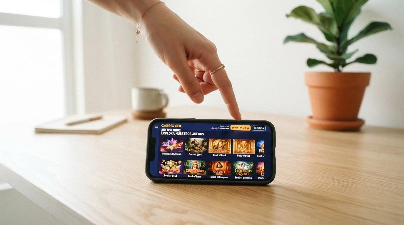 Una pantalla de móvil con varias fichas de casino alineadas mostrando métodos de pago alternativos