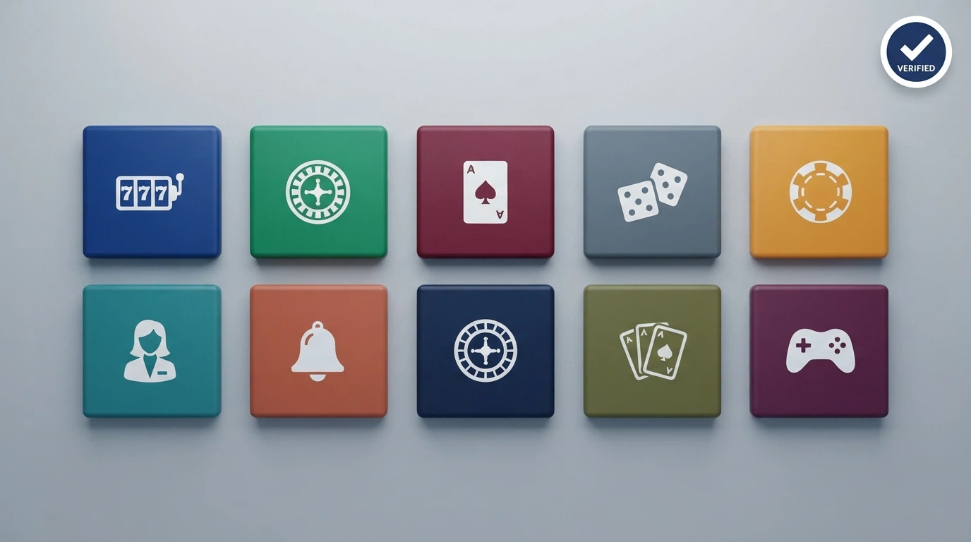 Una cuadrícula visual con los logotipos o iconos representativos de los diez operadores analizados, ordenados y con un sello de verificación que evoca el dominio .es