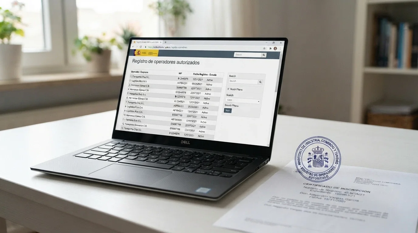 Captura del registro público de operadores con licencia en la página de la DGOJ mostrando el listado oficial de autorizados