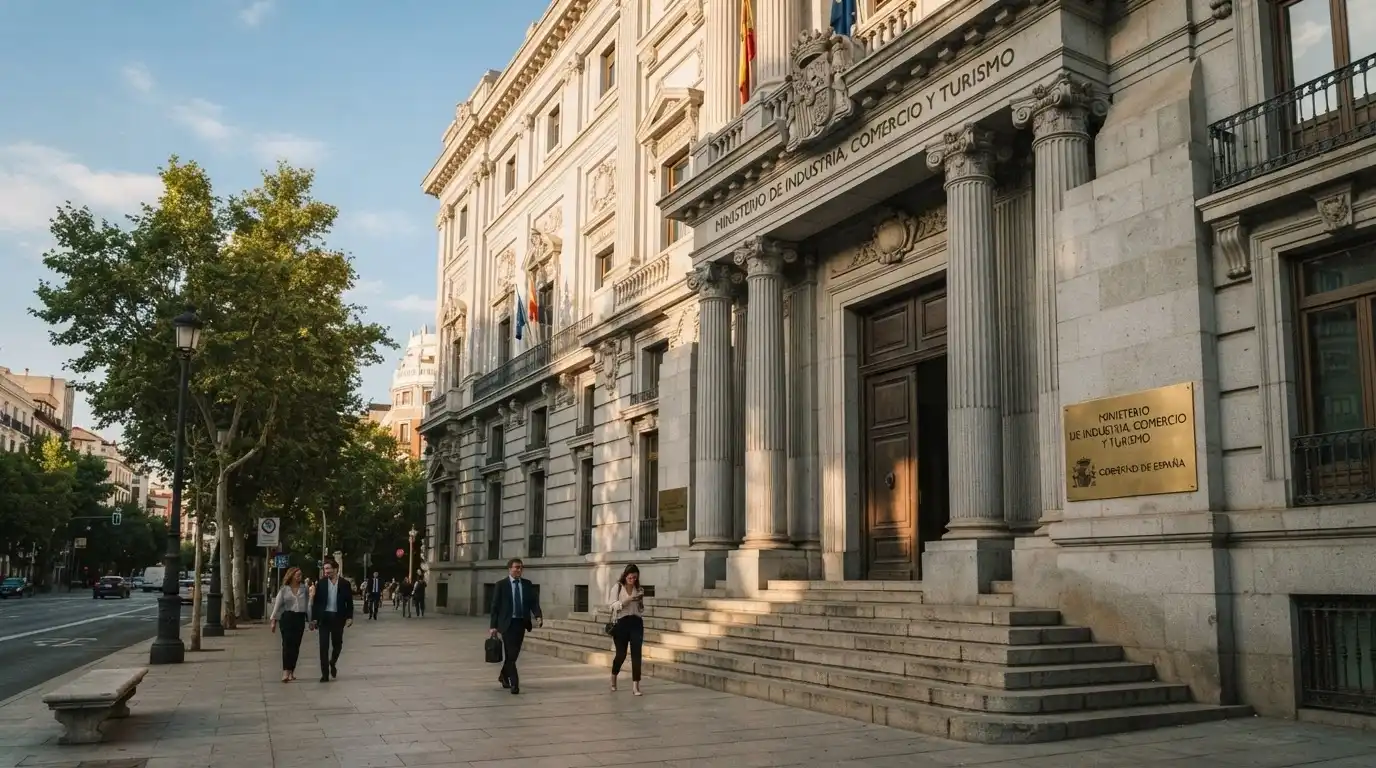 Edificio institucional que alberga la sede de la Dirección General de Ordenación del Juego en Madrid