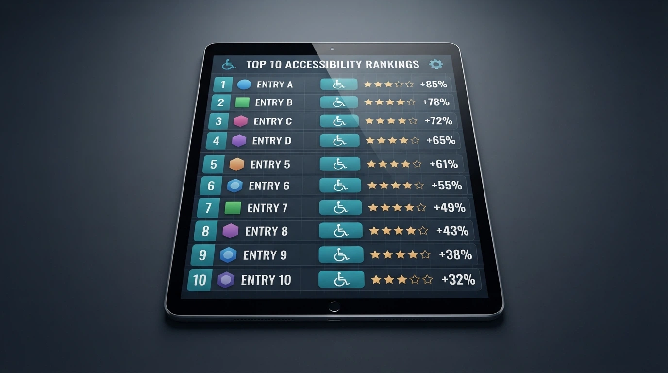 Pantalla dividida mostrando fichas de varios casinos online con sus logotipos, cifras de bono y estrellas de valoración
